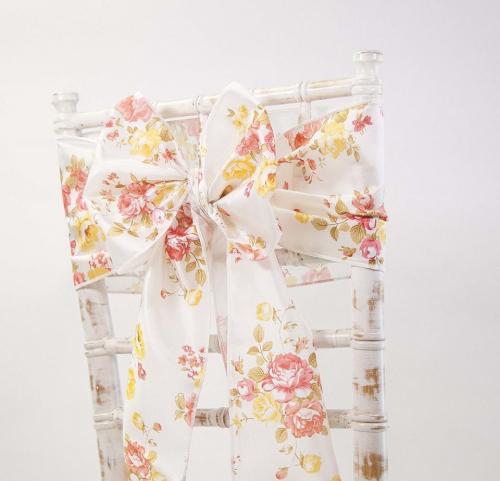 Taffeta Floral Sash