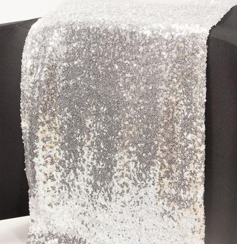 Silver Sequin Runner